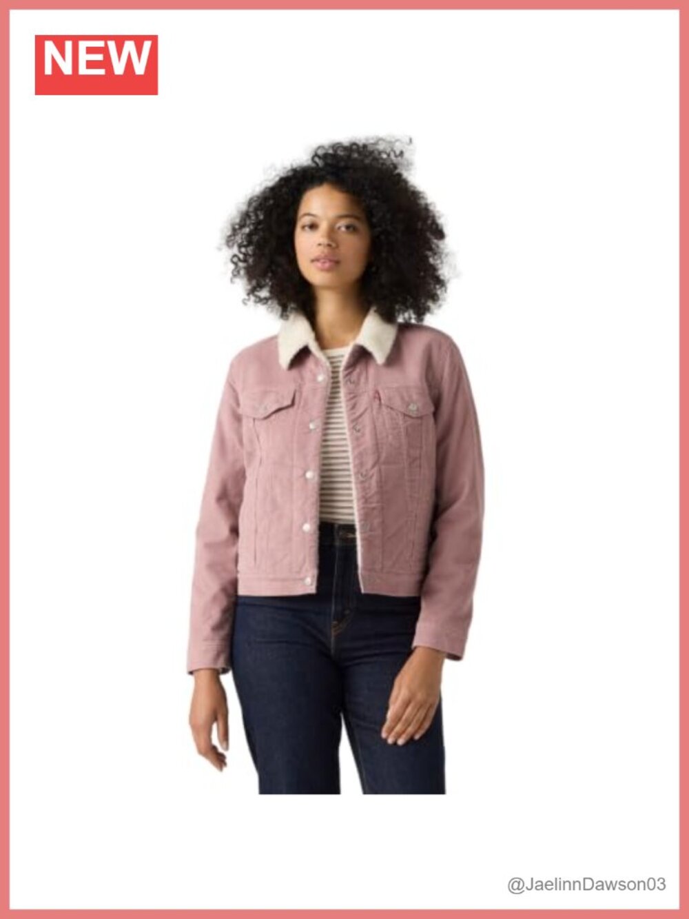 Sherpa Lined Denim Trucker Jacket Quilted Sleeves Casual Winter